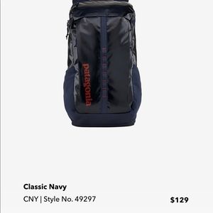 Patagonia black hole backpack